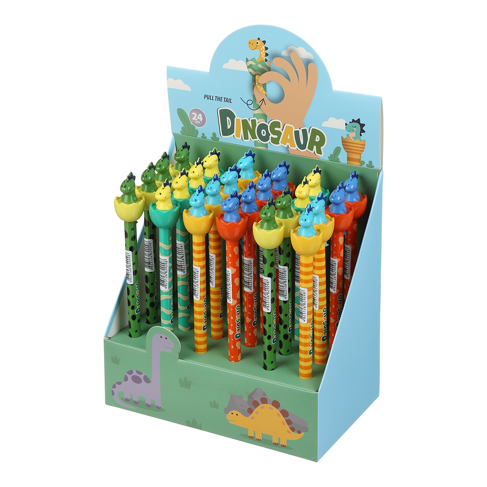 Ручка гелева автоматична Пиши-стирай, DINO TAIL, 0,5 мм, синя, KIDS Line