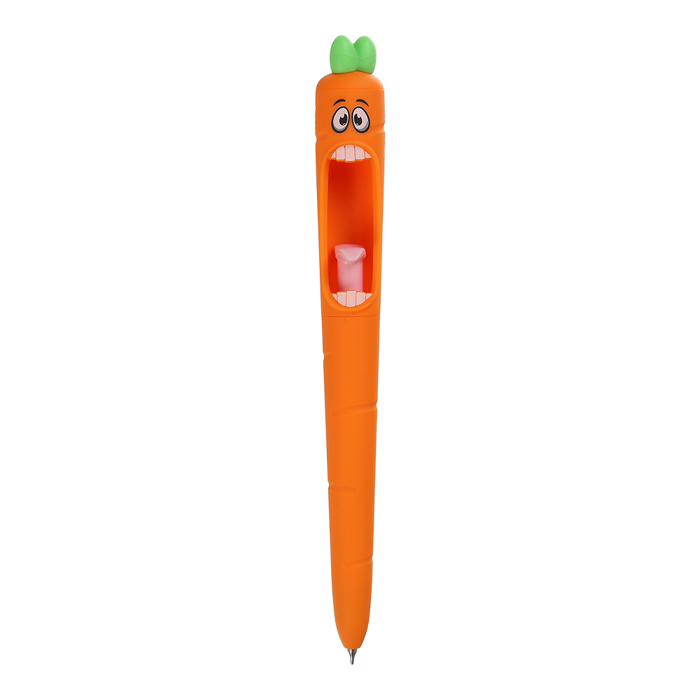 Ручка гелева автоматична, Carrot pen, 0,5 мм, синя, KIDS Line