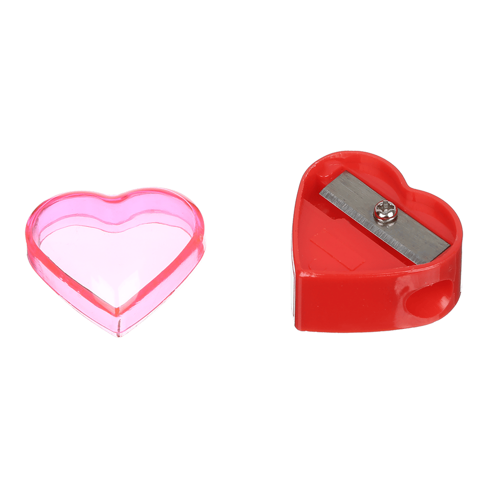 @Чинка HEART з контейнером, 1 отв., пластик. корпус, асорті, KIDS Line