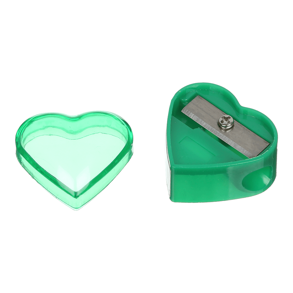 @Чинка HEART з контейнером, 1 отв., пластик. корпус, асорті, KIDS Line
