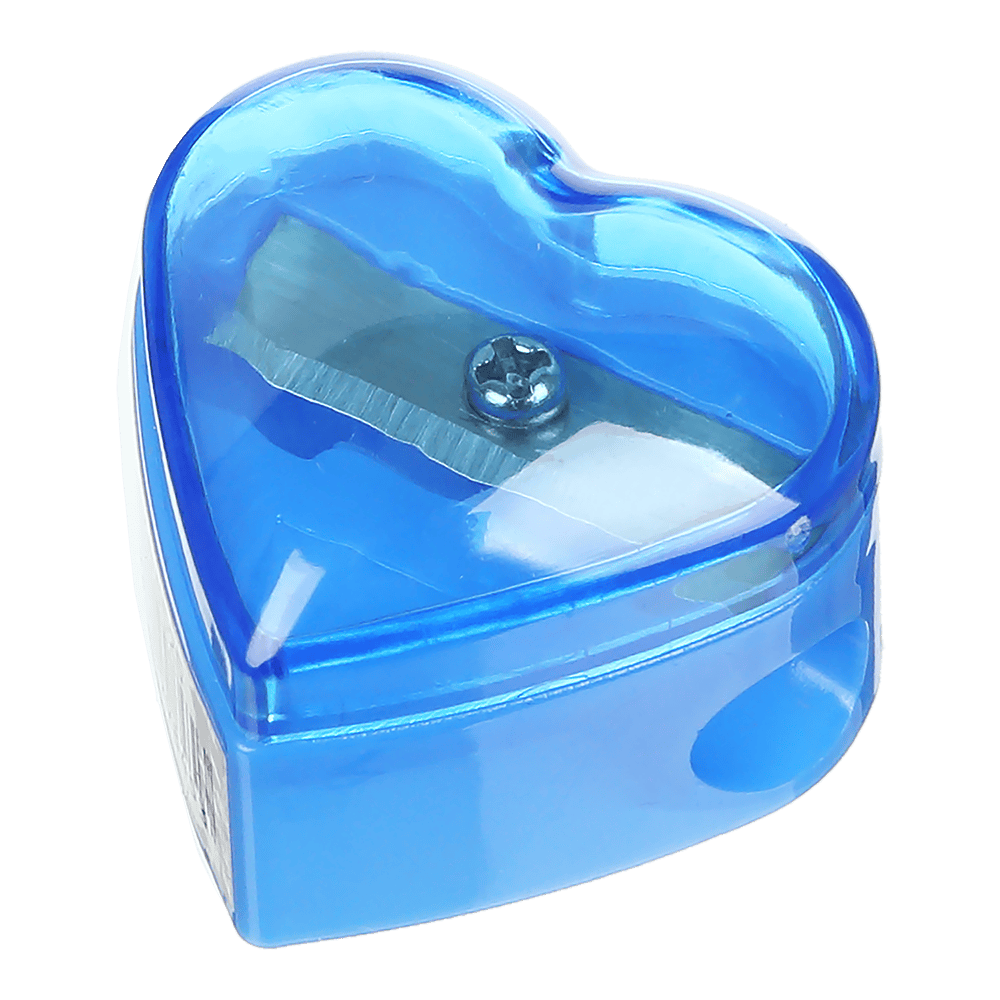 @Чинка HEART з контейнером, 1 отв., пластик. корпус, асорті, KIDS Line