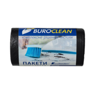/Пакети для сміття 35л30шт, 450*580мм, міцні чорні, 14мкм ПВТ (LDPE), BUROCLEAN EuroStandart