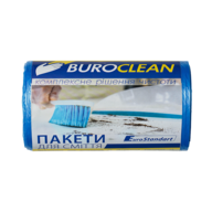 /Пакети для сміття 35л50шт, 500*600мм, блакитні, 10мкм ПНТ (HDPE), BUROCLEAN EuroStandart