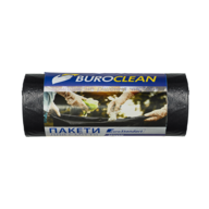 /Пакети для сміття 120л10шт, 700*1080мм, міцні чорні, 19мкм ПВТ (LDPE), BUROCLEAN EuroStandart