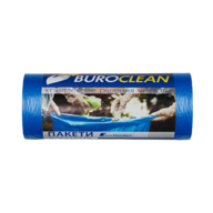 /Пакети для сміття 120л20шт, 700*1080мм, блакитні, 19мкм ПВТ (LDPE), BUROCLEAN EuroStandart