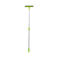 Склоочисник з гумовою та губчастою насадкою 25 см, GREEN,телескоп. 112 см