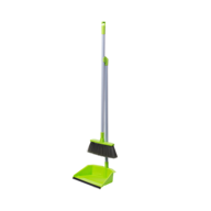 Набір совок з гумкою+мітла, GREEN, 84 см