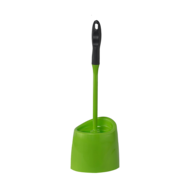 Йоржик для унітаза з підставкою, GREEN, пластик, 14*37,8 см