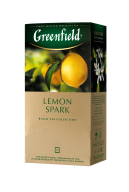 /Чай черный 1,5г*25, пакет, "Lemon Spark", GREENFIELD 