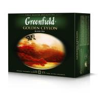 /Чай черный 2г*50, пакет, "Golden Ceylon", GREENFIELD 
