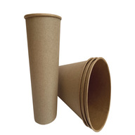 /Стакан паперовий, 340мл, одношар., крафт 50шт/уп BUROCLEAN (ST-80)