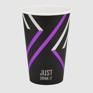 /Стакан паперовий, 500мл, "Just Drink", BUROCLEAN 50шт/уп (D-90)