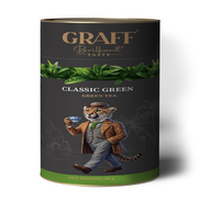 /Чай  байховий зелений листовий  80 г,  тубус,  "Green Classic/Класичний зелений" GRAFF 
