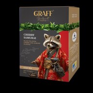 /Чай чорний з вишнею листовий  80 г,  картон,  "Cherry Samurai/ Вишневий Самурай" GRAFF 