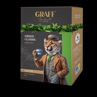 /Чай  байховий зелений листовий  80 г,  картон,  "Green Classic/Класичний зелений" GRAFF 