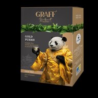 /Чай  пуер с мандарином, листовий  80 г,  картон,  "Gold Puer " GRAFF 