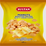 /Арахіс смажений, солоний зі смаком сиру, 120г  ТМ Sultan