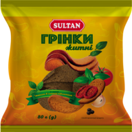 /Грінки житні " в'ялені томати", 80г  ТМ Sultan