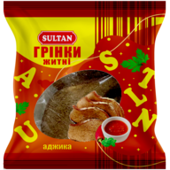 /Грінки житні "аджика", 80г  ТМ Sultan