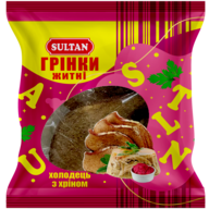 /Грінки житні "холодець з хріном", 80г  ТМ Sultan