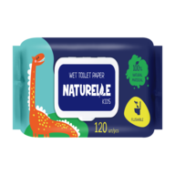 /Папір туалетний вологий, Kids, 120шт., NATURELLE