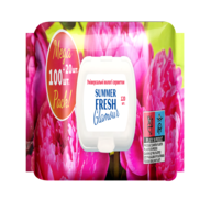 /Серветки вологі універсальні, Glamour, 120шт., Summer Fresh