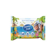 /Серветки вологі дитячі, 15шт., Summer Fresh