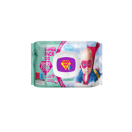 /Серветки вологі, SuperPack, ромашка та алоє, 120шт., Super Baby 