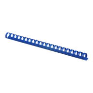 $Пластиковые пружины для переплета, d 19мм, А4, 120 л., круглые, синие, по 100 шт. в упаковке