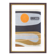 /Рамка А4, 21х29.7 см коричнева з золотом