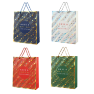 Пакет паперовий подарунковий, М:26х32х10см, тиснення фольгою BM.2000102