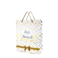 Пакет паперовий подарунковий, М:26х32х10см, тиснення фольгою BM.2000121