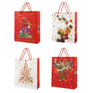 Пакет паперовий подарунковий, М:26х32х10см, тиснення фольгою BM.2000122