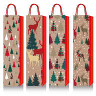 Пакет паперовий подарунковий, Wine bottle:11х38х11см, тиснення фольгою BM.2000185