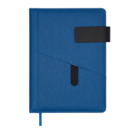 Щоденник недат. GALAXY, A5, синій, штуч.шкіра/поролон, 336 стор