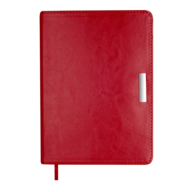 Щоденник недат. SALERNO, A5, червоний, штуч. шкіра, 336 стор