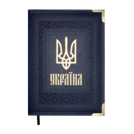 Щоденник недат. STATUT, A5, синій, штуч.шкіра/поролон, 336 стор