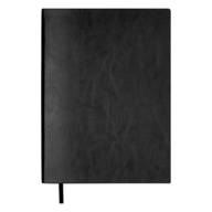 Щоденник недат. IDEAL, A5, чорний, штуч.шкіра, 336 стор