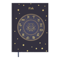 Ежедневник недат. полиграфический ZODIAK, A5, фиолетовый, 336 стр