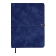 Щоденник недат. VELOUR, A5, синій, штуч.шкіра, 336 стор