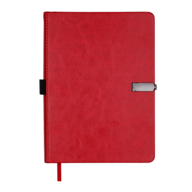 Щоденник недат. LEGEND, A5, червоний, штуч.шкіра, 336 стор
