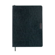 Щоденник недат. SALERNO, L2U, А4, зелений, штуч.шкіра, 336 стор