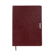 Щоденник недат. SALERNO, L2U, А4, коричневий, штуч.шкіра, 336 стор