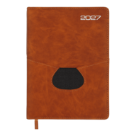 Щоденник датов. 2027 ONYX, A5, мідний, штучна шкіра/поролон