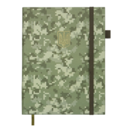 Ежедневник датир. 2026 MILITARY, A5, хаки, иск.кожа