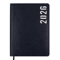 Ежедневник датир. 2026 MIND, A5, синий, иск.кожа