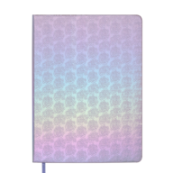 Ежедневник датир. 2026 BLOOM, A5, серебряный, иск.кожа