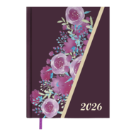 Ежедневник дат. полиграфический PASSION 2026 , A5, темно-красный 