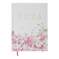 Ежедневник дат. полиграфический MELODY 2026, A5,  белый 