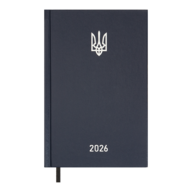 Ежедневник датир. 2026 AIRY, A5, синий, бум винил